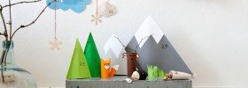 calendario avvento paesaggio invernale