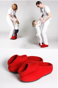 pantofole rosse danzanti